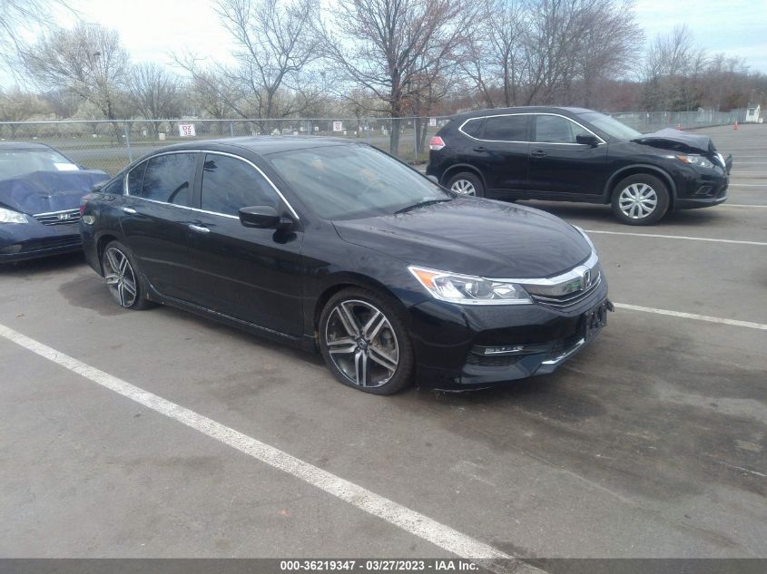 2017 HONDA ACCORD SEDAN SPORT - 1HGCR2F55HA022987