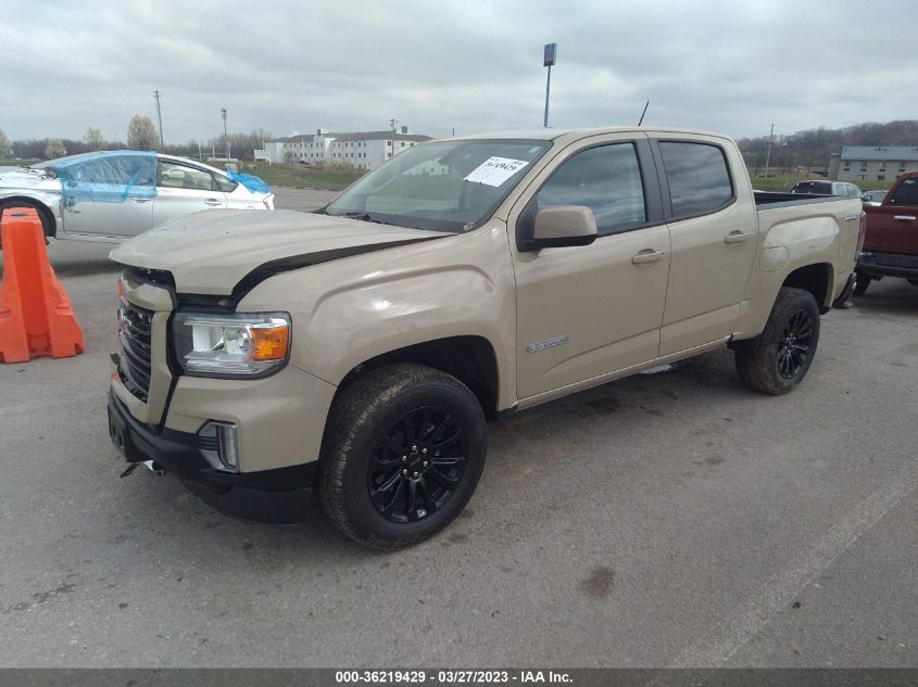 2022 GMC CANYON 4WD ELEVATION - 1GTG6CENXN1298562