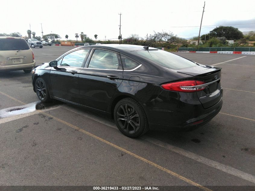 2018 FORD FUSION SE - 3FA6P0HD1JR205153