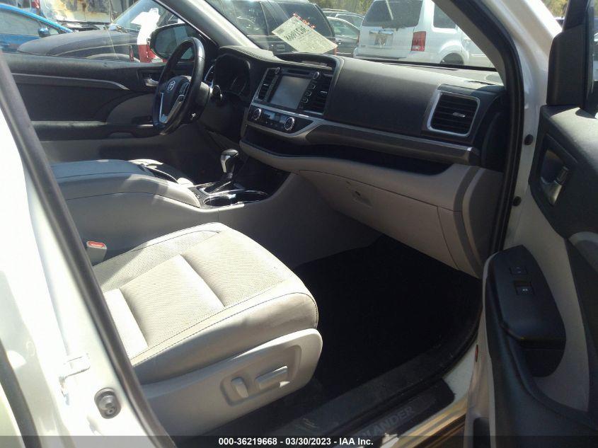2019 TOYOTA HIGHLANDER LIMITED - 5TDYZRFH3KS311982