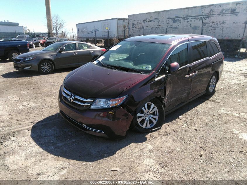 2014 HONDA ODYSSEY EX-L - 5FNRL5H62EB127054