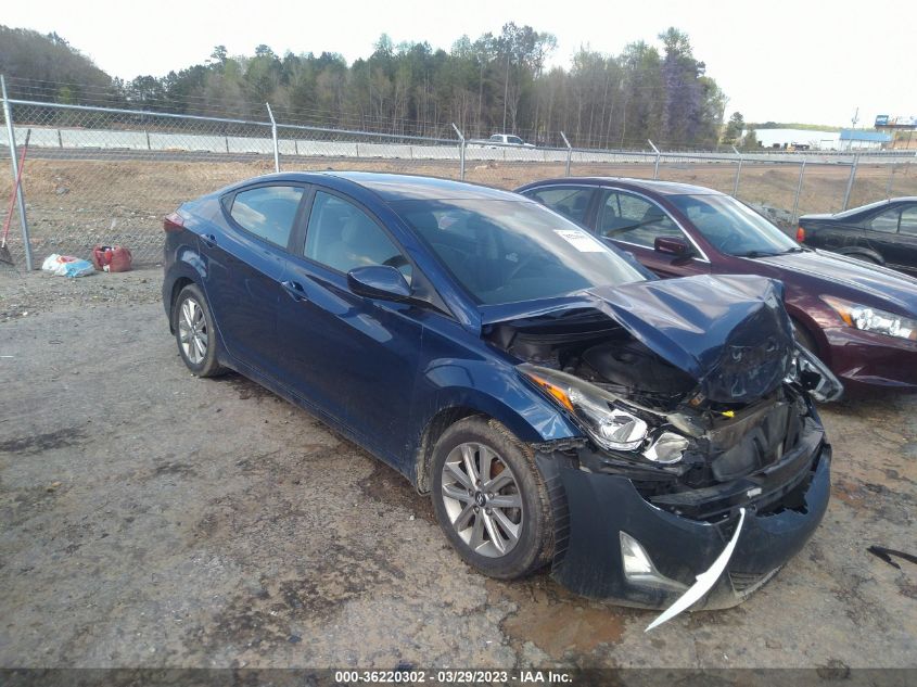 2016 HYUNDAI ELANTRA SE - 5NPDH4AE6GH682181