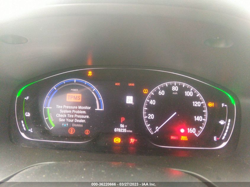 2021 HONDA INSIGHT EX 19XZE4F54ME010403
