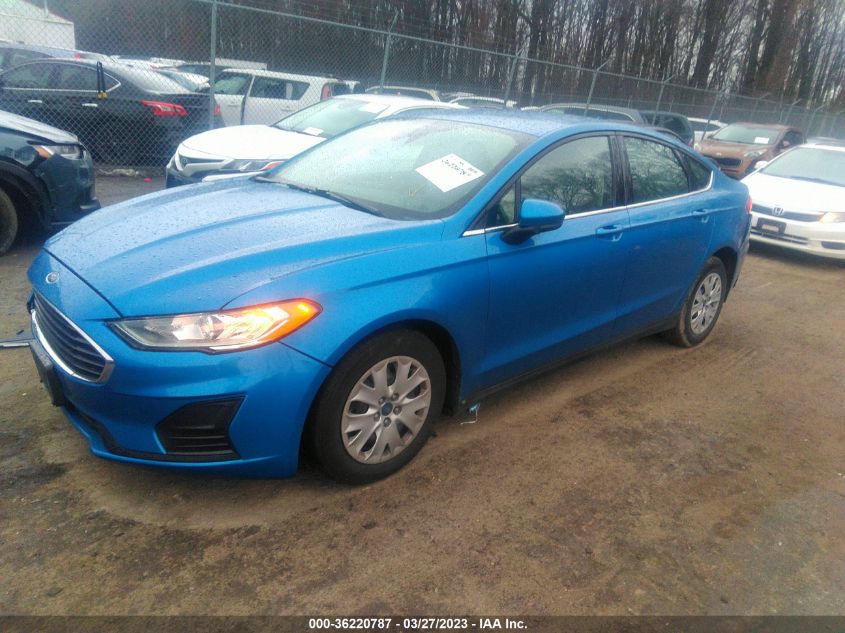 2020 FORD FUSION S - 3FA6P0G72LR144135