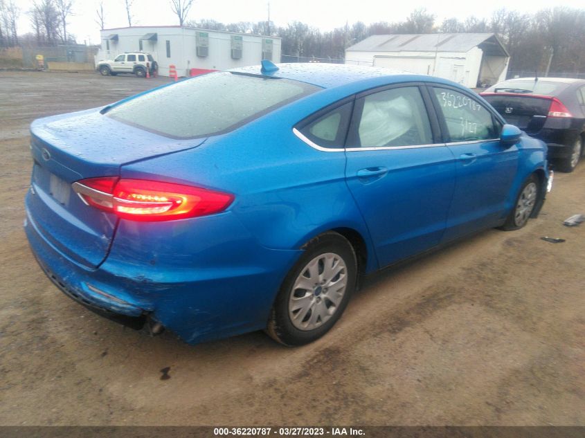 2020 FORD FUSION S - 3FA6P0G72LR144135