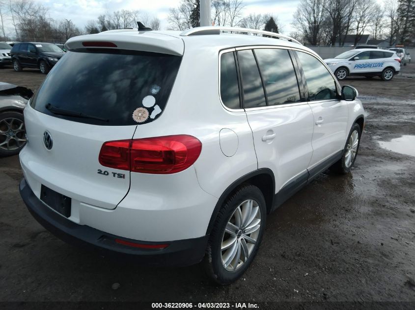 2013 VOLKSWAGEN TIGUAN SE W/SUNROOF & NAV - WVGAV3AX6DW575804