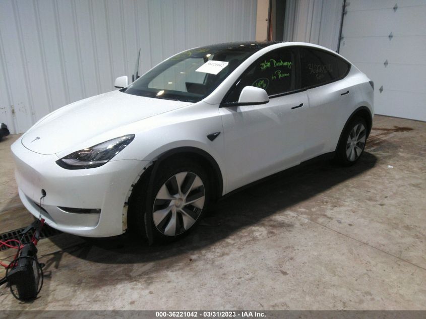 2021 TESLA MODEL Y LONG RANGE - 5YJYGDEE3MF287139