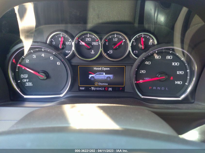 2019 CHEVROLET SILVERADO 1500 LT - 1GCUYDEDXKZ250583