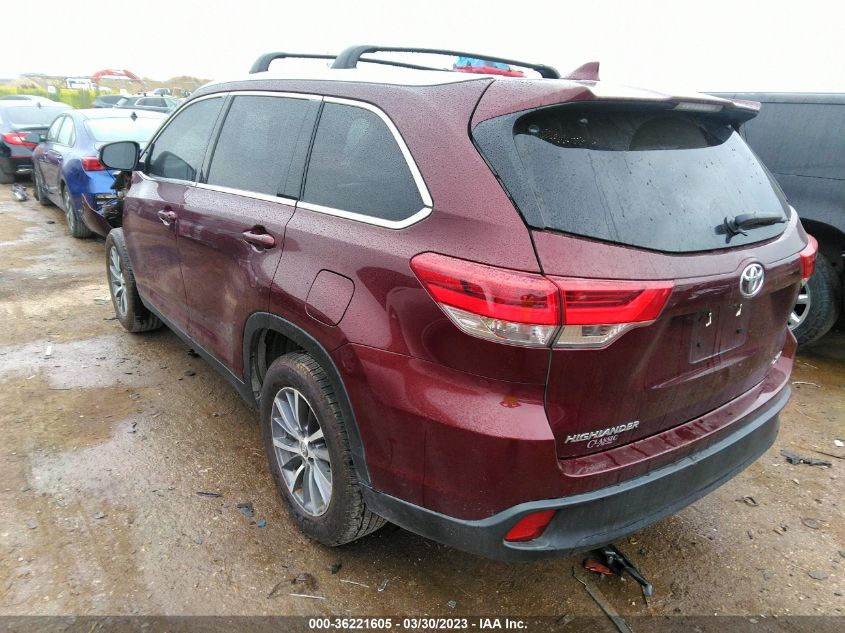 2019 TOYOTA HIGHLANDER SE/XLE - 5TDKZRFH6KS296724