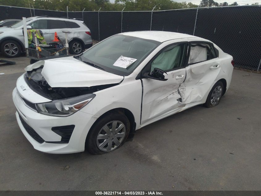 2022 KIA RIO S - 3KPA24AD6NE496587