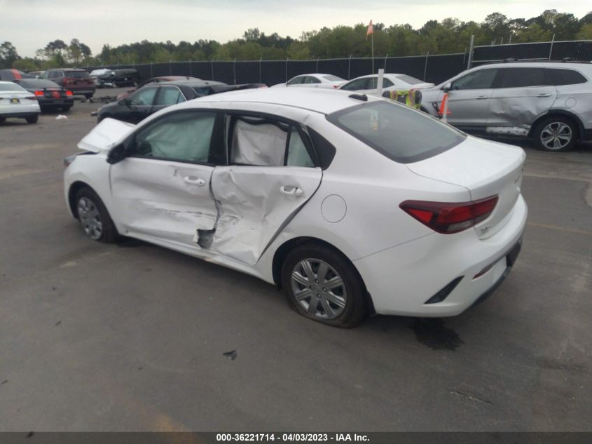 2022 KIA RIO S - 3KPA24AD6NE496587