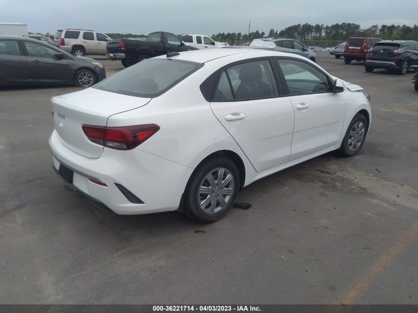 2022 KIA RIO S - 3KPA24AD6NE496587