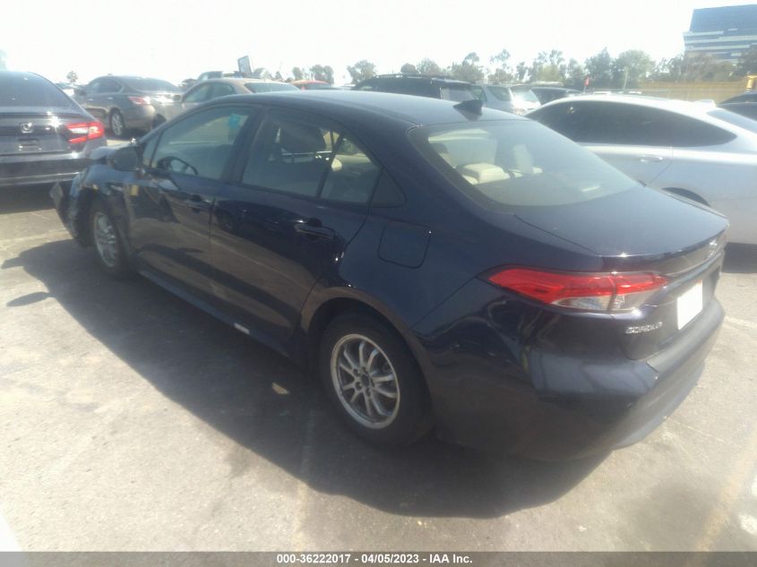 2021 TOYOTA COROLLA HYBRID LE - JTDEAMDE6MJ020396