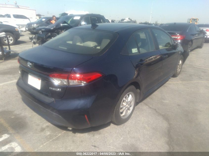2021 TOYOTA COROLLA HYBRID LE - JTDEAMDE6MJ020396