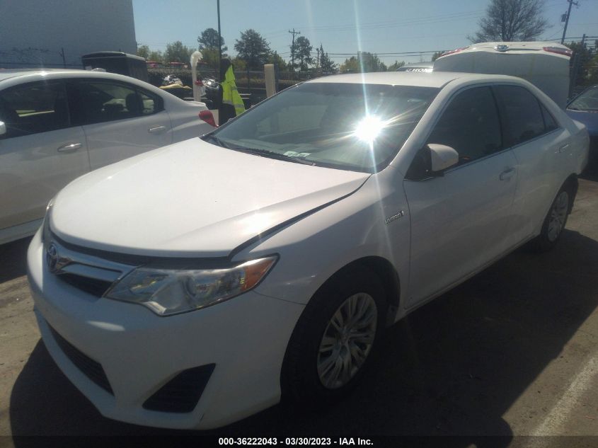 2013 TOYOTA CAMRY HYBRID LE/XLE - 4T1BD1FK6DU095217