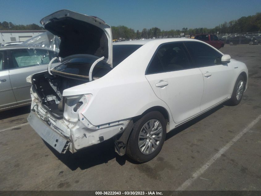 2013 TOYOTA CAMRY HYBRID LE/XLE - 4T1BD1FK6DU095217