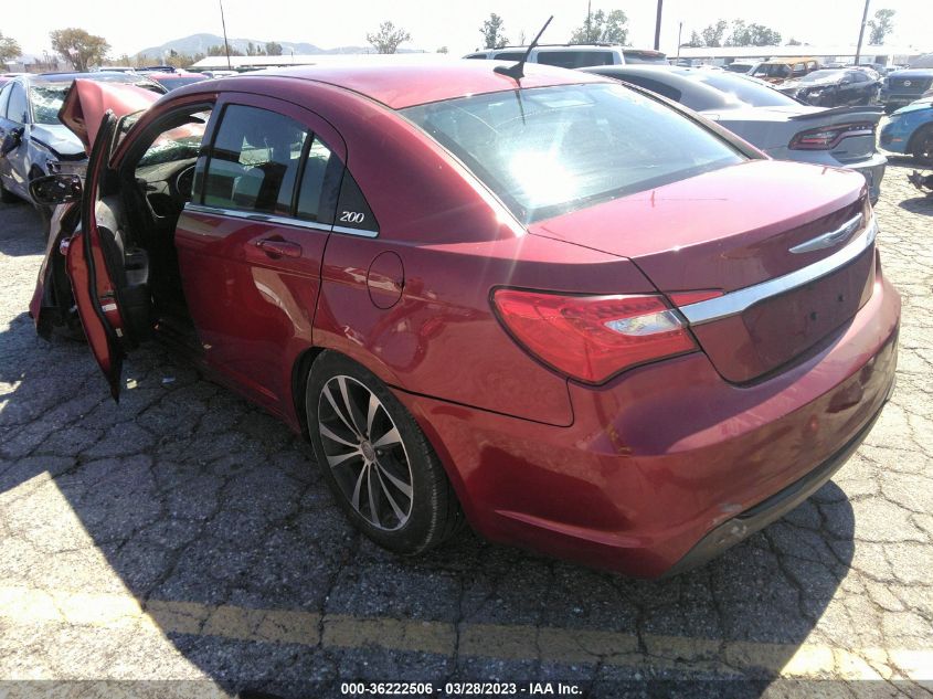 2013 CHRYSLER 200 TOURING - 1C3CCBBBXDN706467