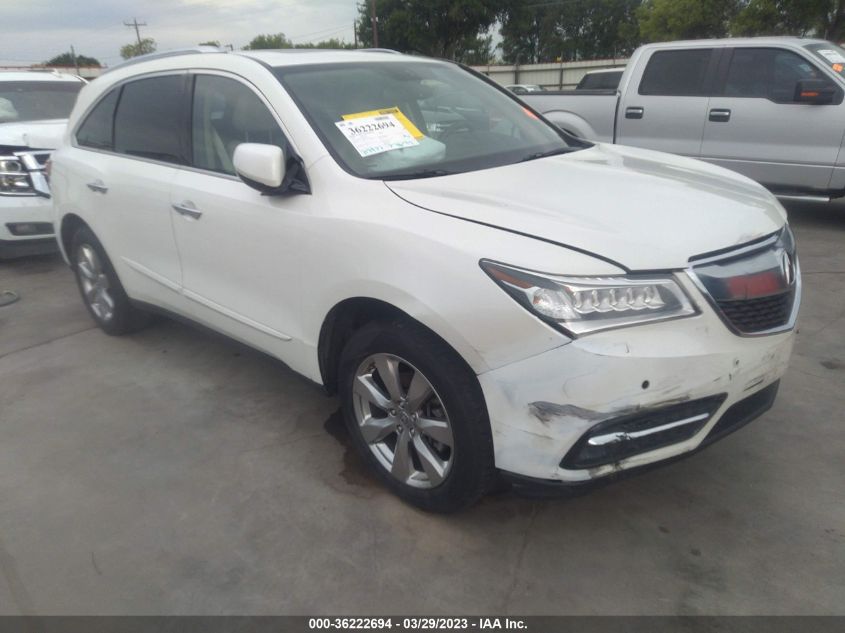 2015 ACURA MDX ADVANCE/ENTERTAINMENT PKG - 5FRYD3H84FB013121
