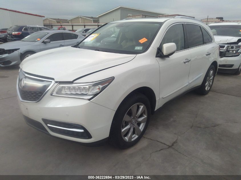 2015 ACURA MDX ADVANCE/ENTERTAINMENT PKG - 5FRYD3H84FB013121
