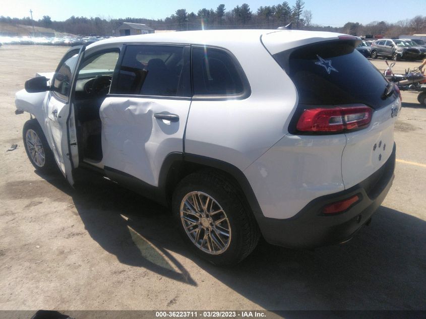 2016 JEEP CHEROKEE SPORT - 1C4PJLAB4GW179468