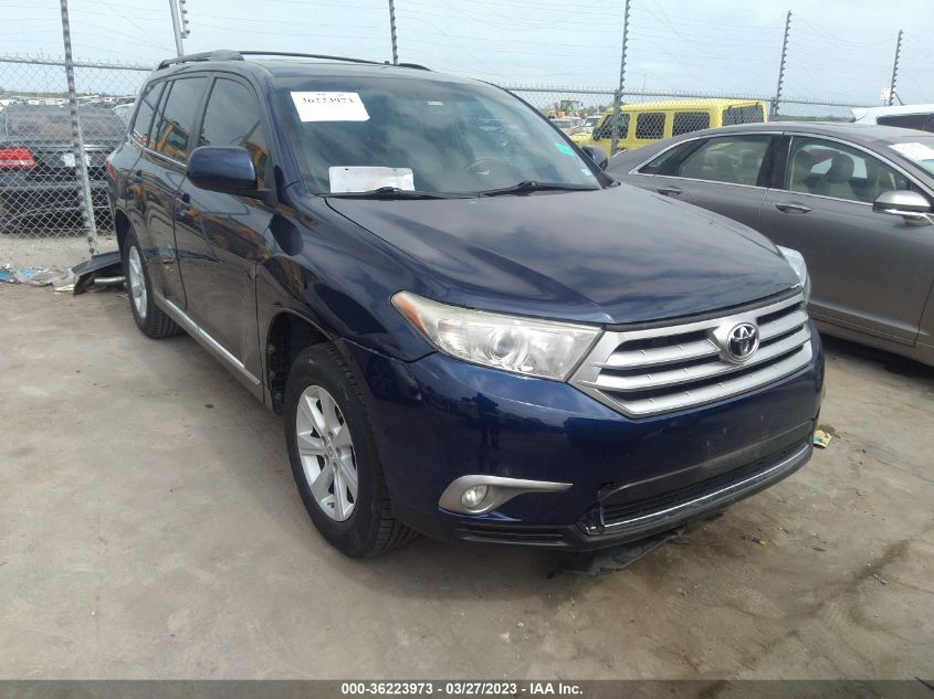 2013 TOYOTA HIGHLANDER - 5TDZK3EH6DS091344