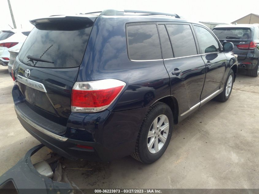 2013 TOYOTA HIGHLANDER - 5TDZK3EH6DS091344