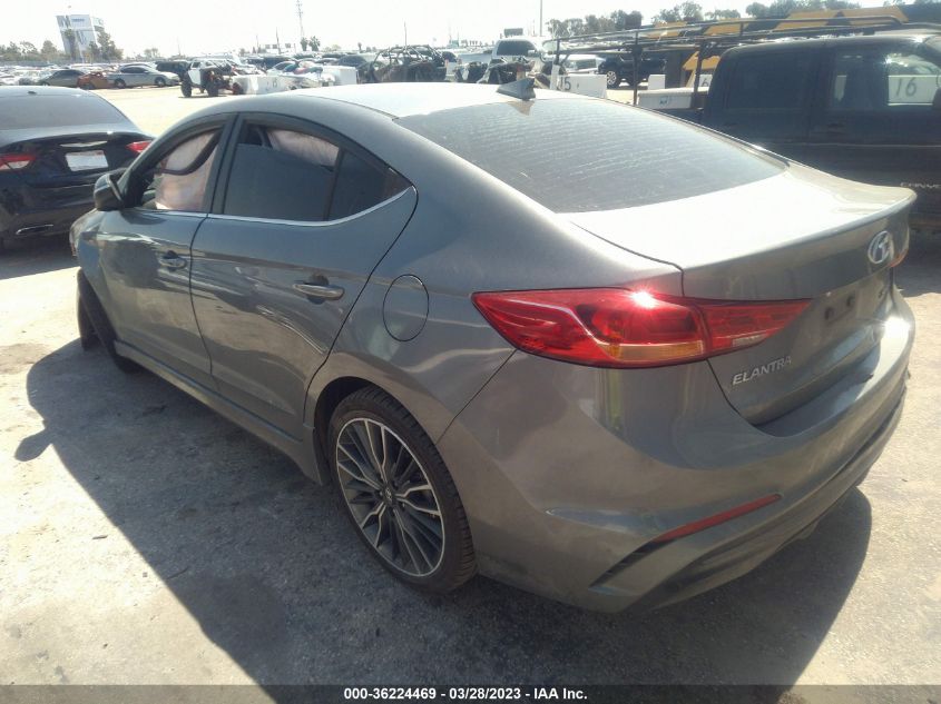 2018 HYUNDAI ELANTRA SPORT - KMHD04LB5JU506211