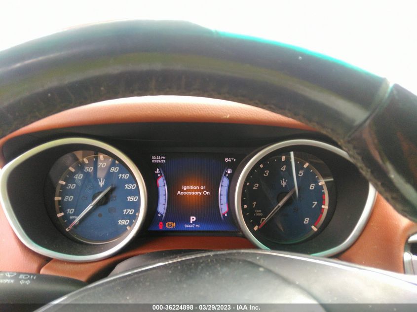 2014 MASERATI GHIBLI S Q4 ZAM57RTA8E1101052