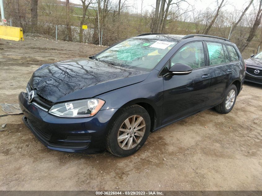 2017 VOLKSWAGEN GOLF SPORTWAGEN S 3VWC17AU0HM502551