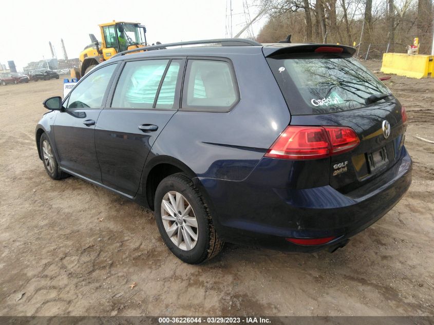 2017 VOLKSWAGEN GOLF SPORTWAGEN S 3VWC17AU0HM502551