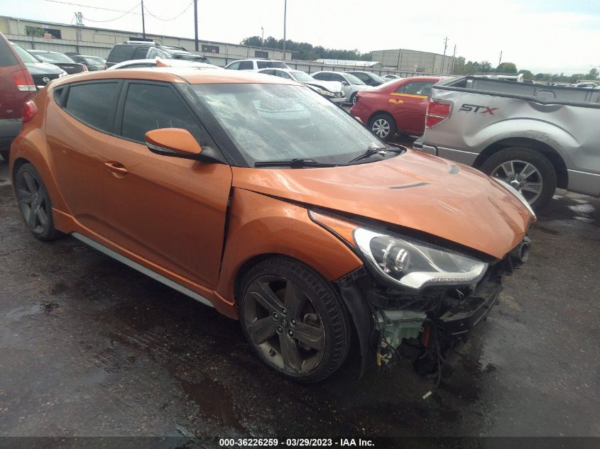 2014 HYUNDAI VELOSTER TURBO - KMHTC6AE7EU201441