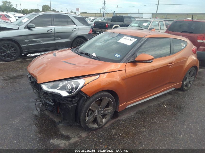 2014 HYUNDAI VELOSTER TURBO - KMHTC6AE7EU201441