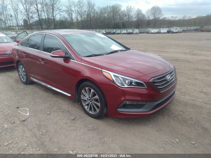 2015 HYUNDAI SONATA 2.4L SPORT - 5NPE34AF2FH154986