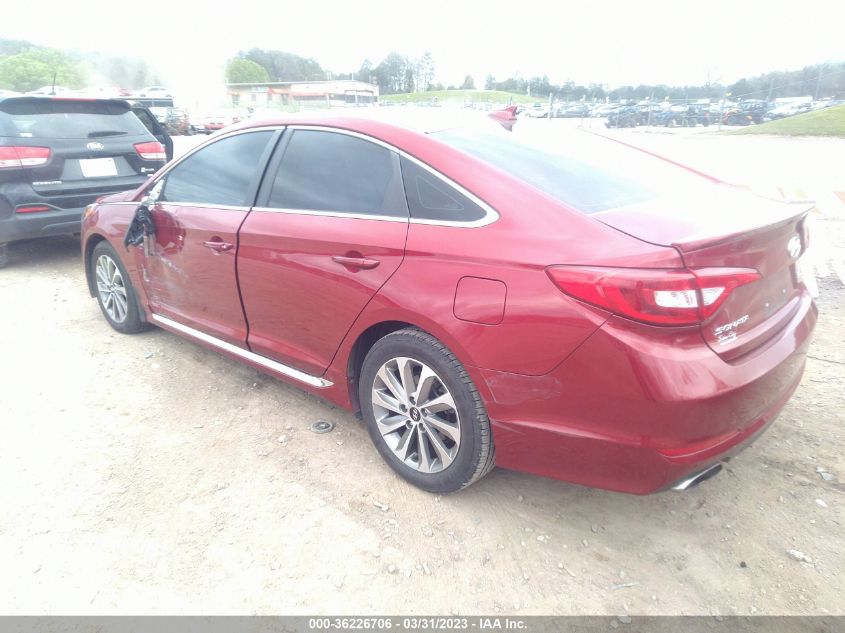 2015 HYUNDAI SONATA 2.4L SPORT - 5NPE34AF2FH154986