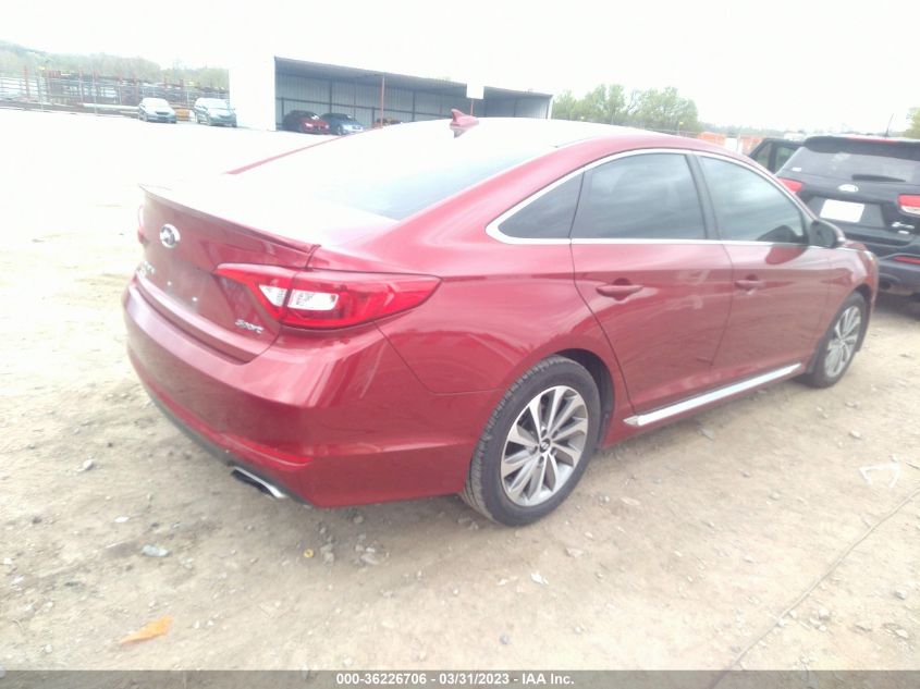 2015 HYUNDAI SONATA 2.4L SPORT - 5NPE34AF2FH154986