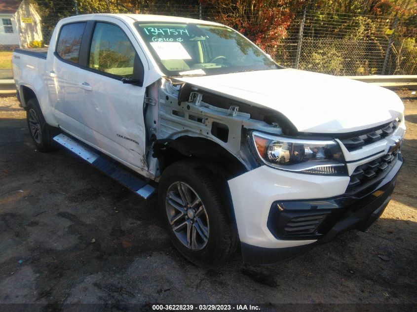 2021 CHEVROLET COLORADO 4WD WORK TRUCK - 1GCGTBEN3M1134409