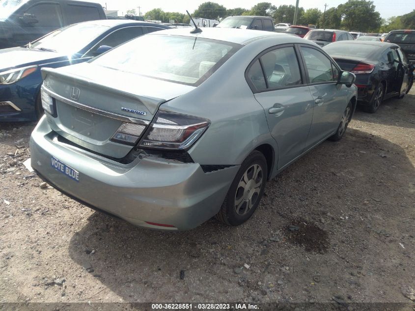 2014 HONDA CIVIC HYBRID - 19XFB4F21EE000690