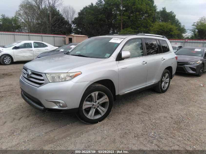 2013 TOYOTA HIGHLANDER LIMITED - 5TDYK3EH8DS127286