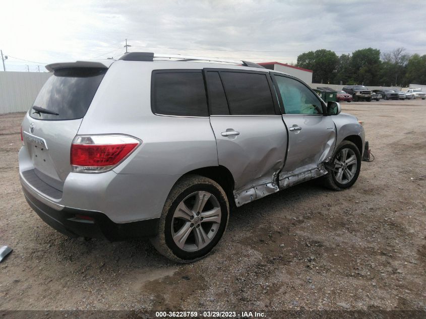 2013 TOYOTA HIGHLANDER LIMITED - 5TDYK3EH8DS127286