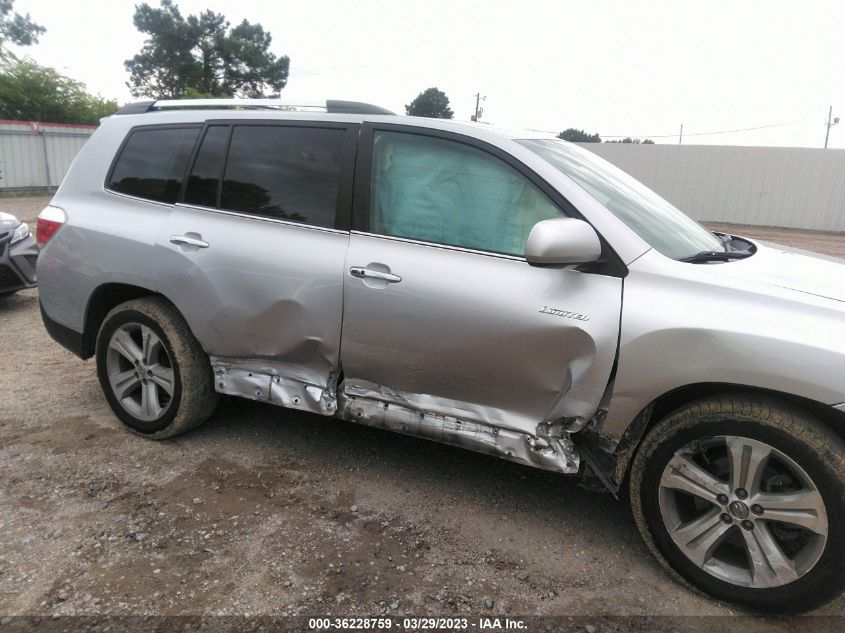 2013 TOYOTA HIGHLANDER LIMITED - 5TDYK3EH8DS127286