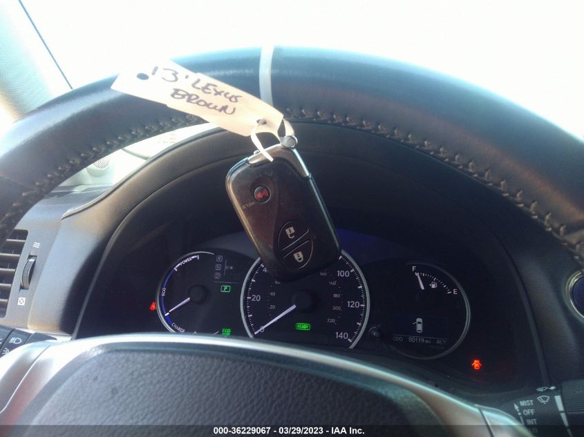 2013 LEXUS CT 200H HYBRID - JTHKD5BH2D2124325