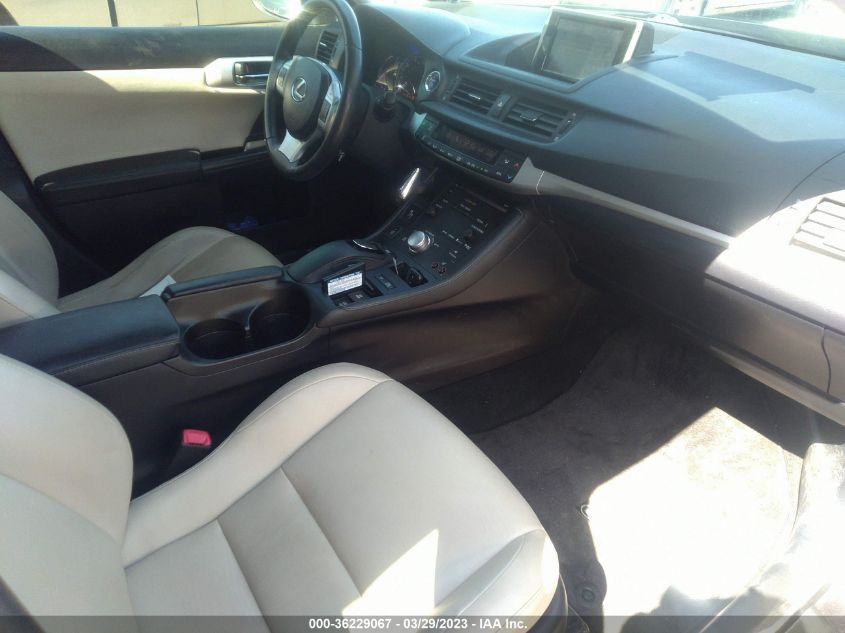 2013 LEXUS CT 200H HYBRID - JTHKD5BH2D2124325