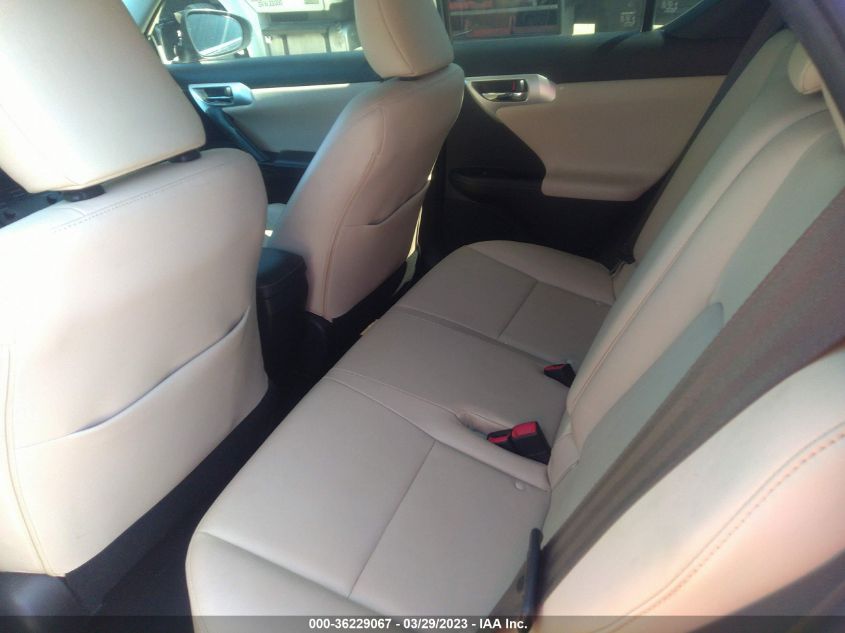 2013 LEXUS CT 200H HYBRID - JTHKD5BH2D2124325
