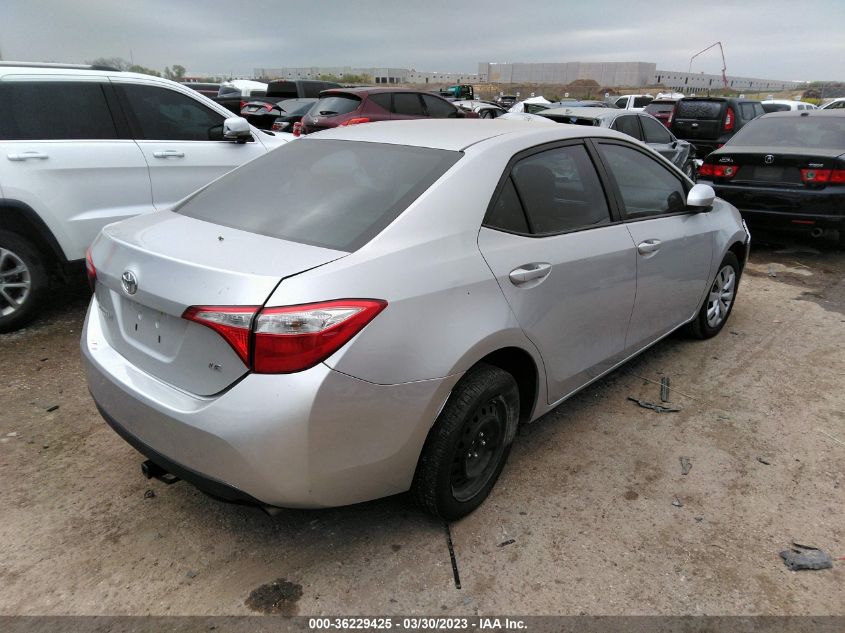 2016 TOYOTA COROLLA L/LE/S/S PLUS/LE PLUS - 5YFBURHE4GP439607