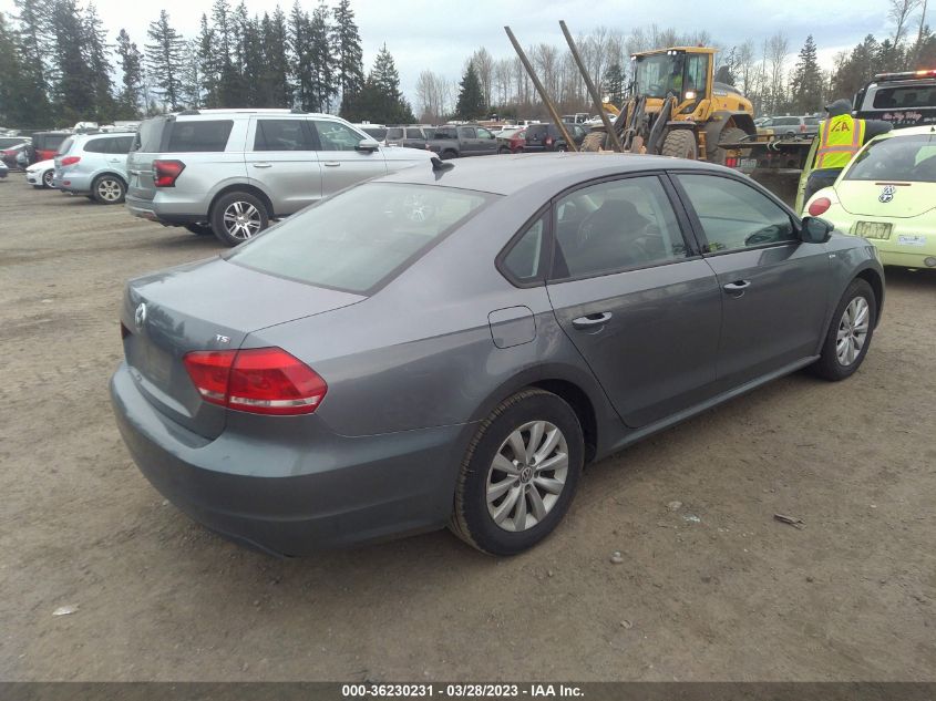 2014 VOLKSWAGEN PASSAT WOLFSBURG ED - 1VWAT7A37EC070448