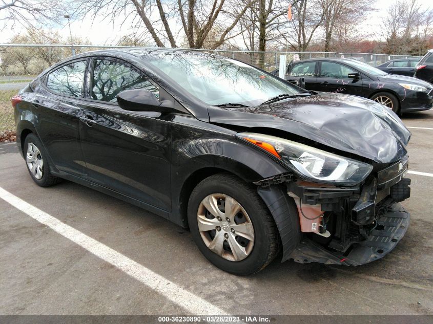 2016 HYUNDAI ELANTRA SE - 5NPDH4AE3GH743499