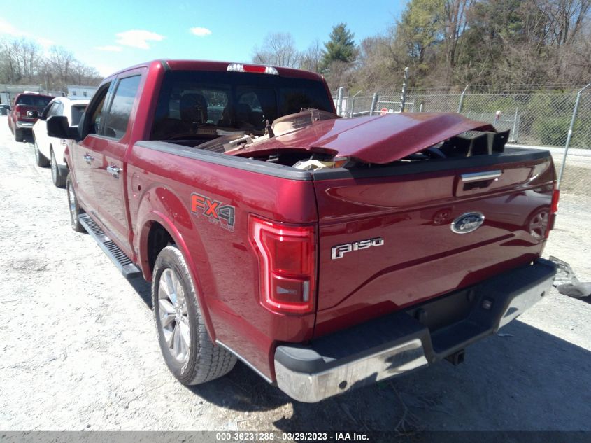 2015 FORD F-150 LARIAT - 1FTEW1EG9FFA48425