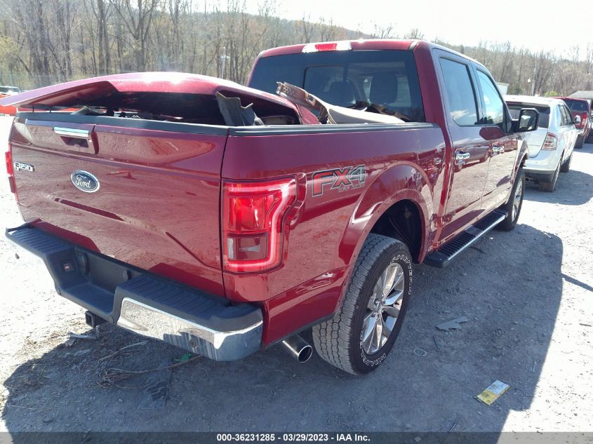 2015 FORD F-150 LARIAT - 1FTEW1EG9FFA48425
