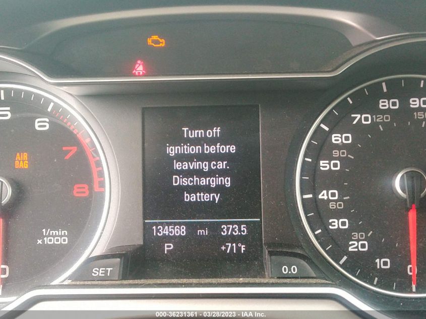 2013 AUDI A4 PREMIUM PLUS - WAUFFAFL2DA167490