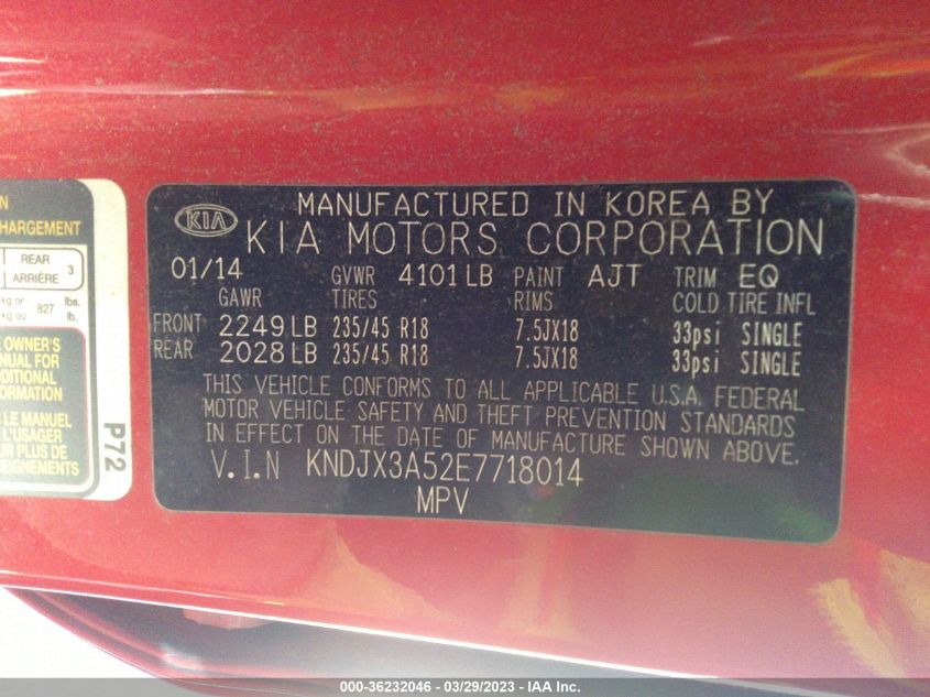 2014 KIA SOUL ! - KNDJX3A52E7718014